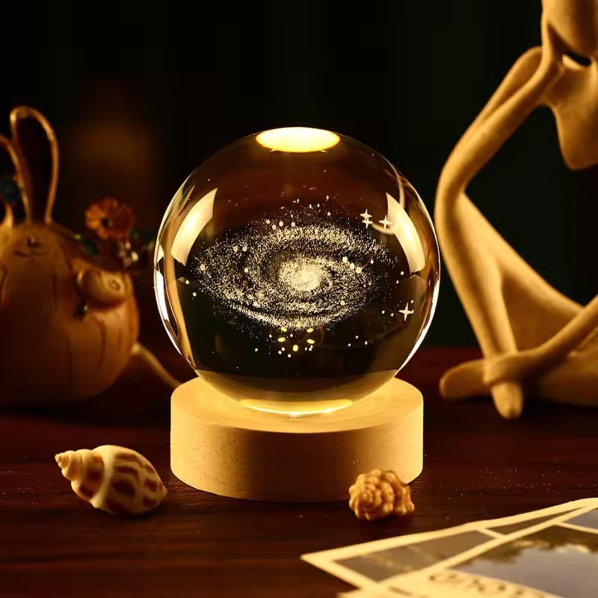 3D Crystal Universe Night Lamp - Bedside Lamp - Wild Eye Vision