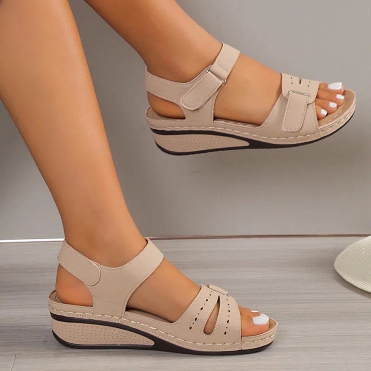 Adjustable Comfort Wedge Sandals - Orthopedic Sandals - Wild Eye Vision