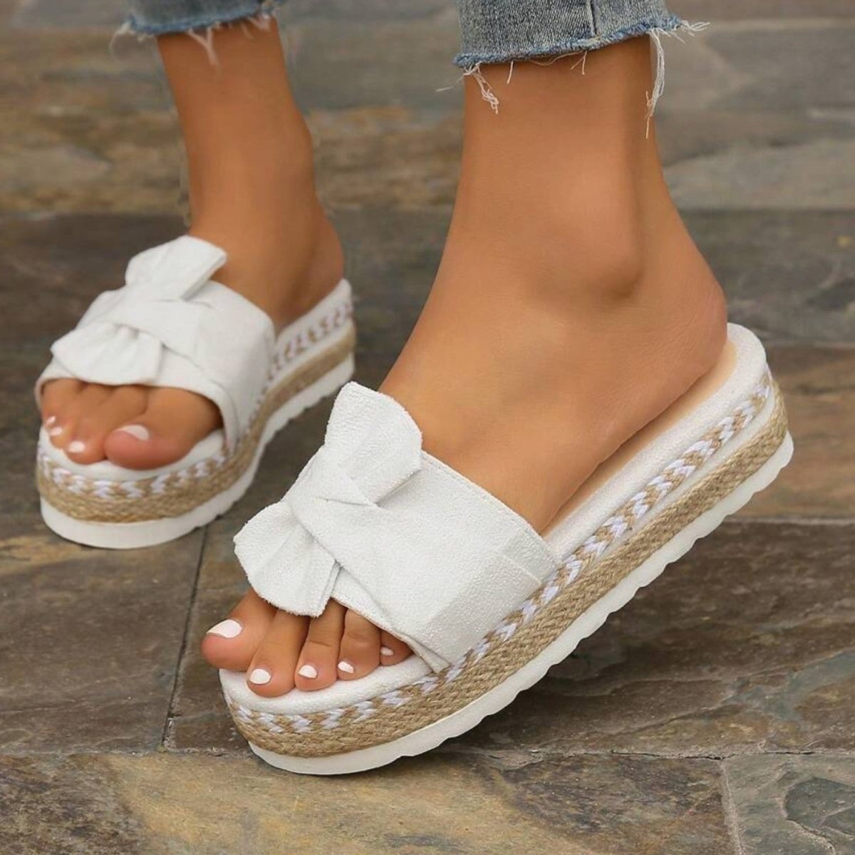 Bow Platform Comfort Sandals - Orthopedic Sandals - Wild Eye Vision