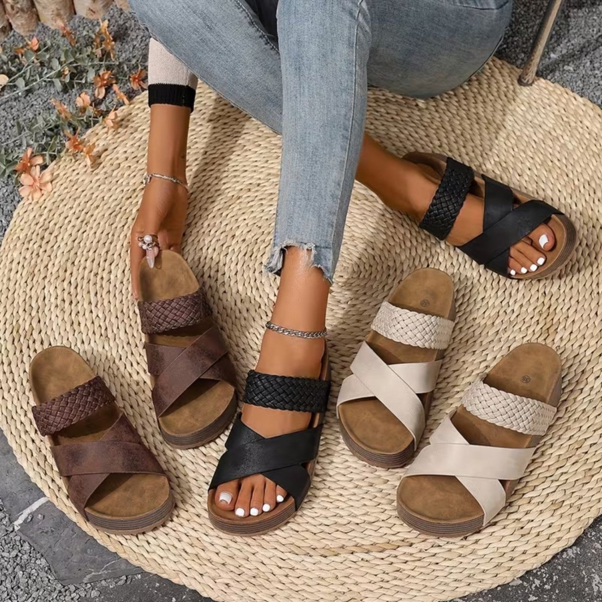 Braided Strap Comfort Sandals - Orthopedic Sandals - Wild Eye Vision
