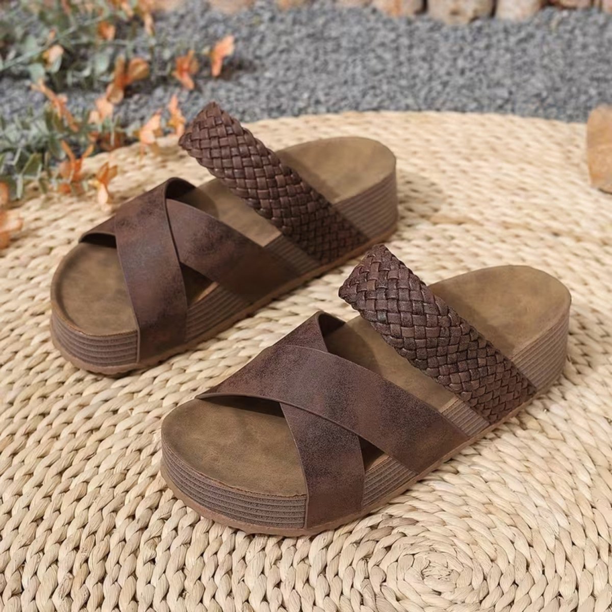 Braided Strap Comfort Sandals - Orthopedic Sandals - Wild Eye Vision