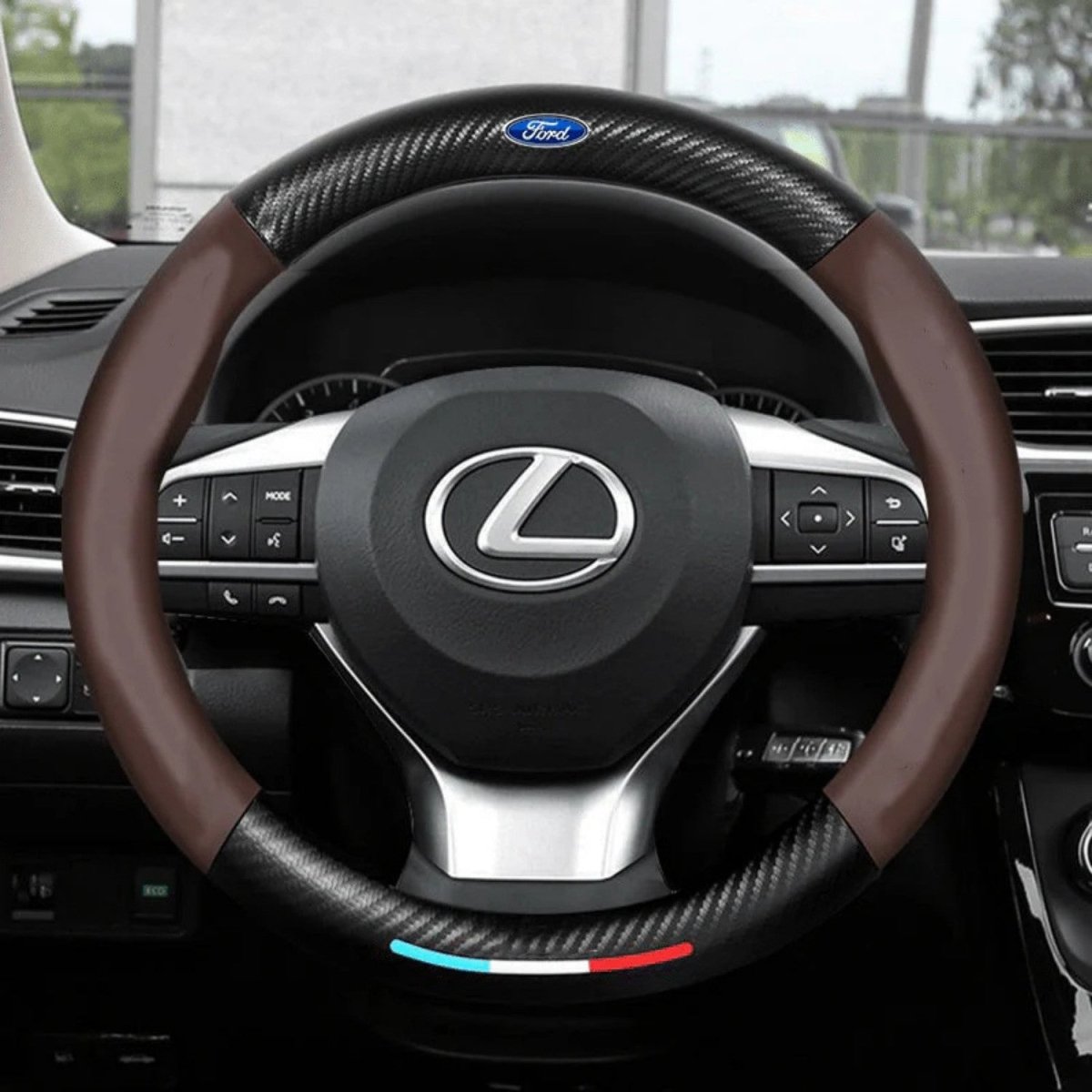 Breathable Anti - Slip Steering Wheel Cover for Comfort - Steering Wheel Cover - Wild Eye Vision
