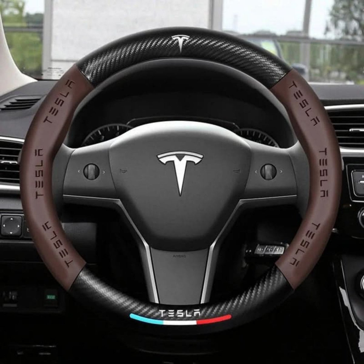 Breathable Anti - Slip Steering Wheel Cover for Comfort - Steering Wheel Cover - Wild Eye Vision