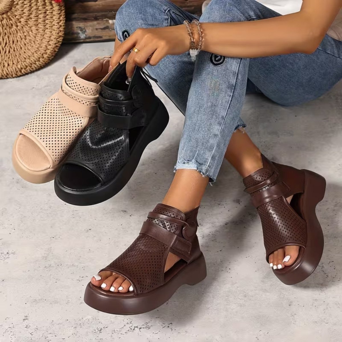 Chunky Comfort Support Sandals - Orthopedic Sandals - Wild Eye Vision