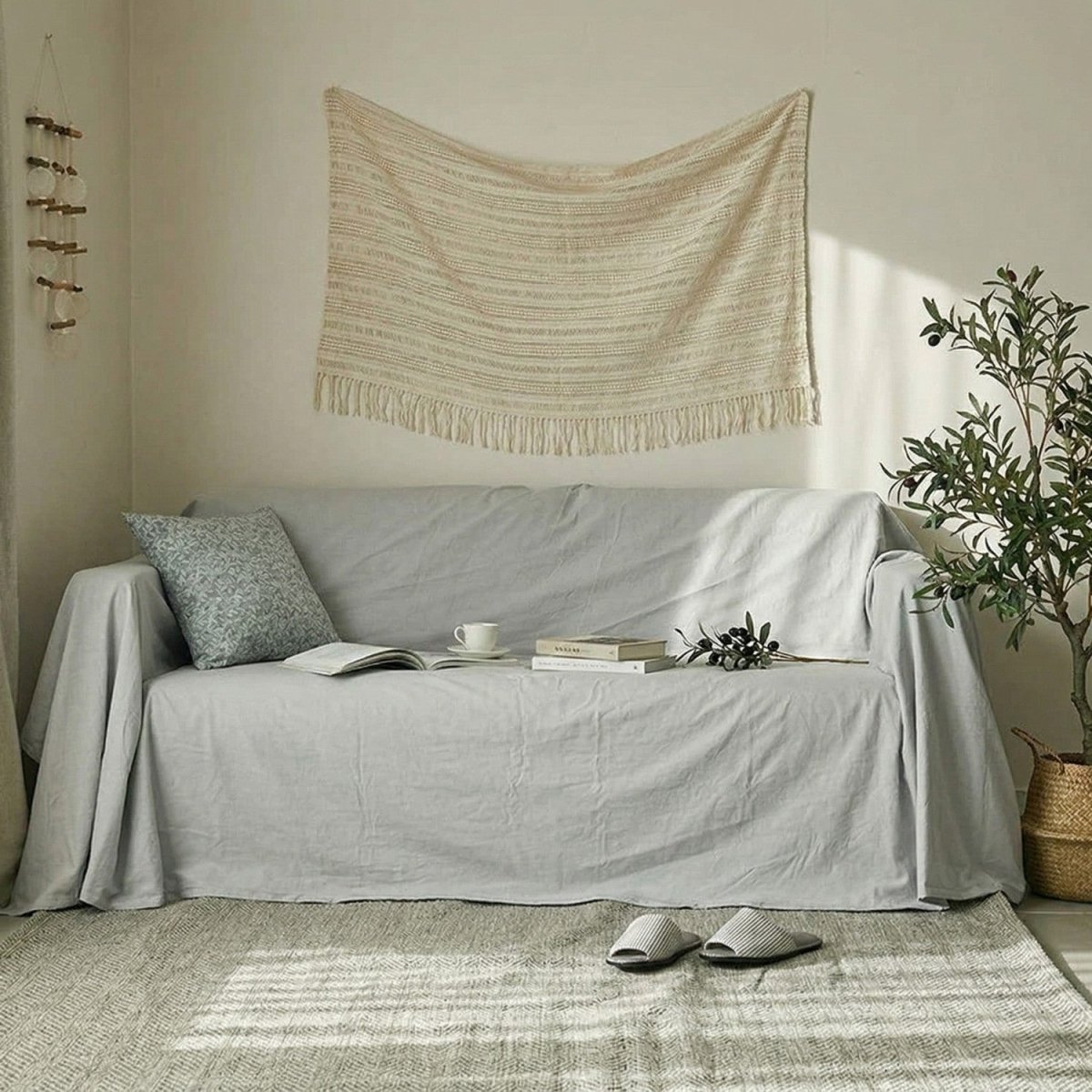 Cotton Sofa Cover Slipcover - Sofa Cover - Wild Eye Vision
