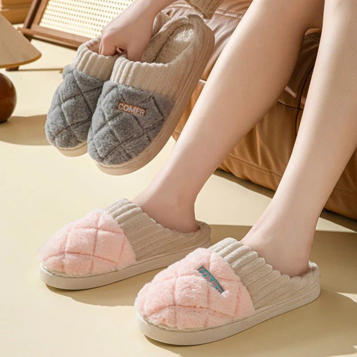 Cozy Warm Indoor Slippers - Orthopedic Slippers - Wild Eye Vision