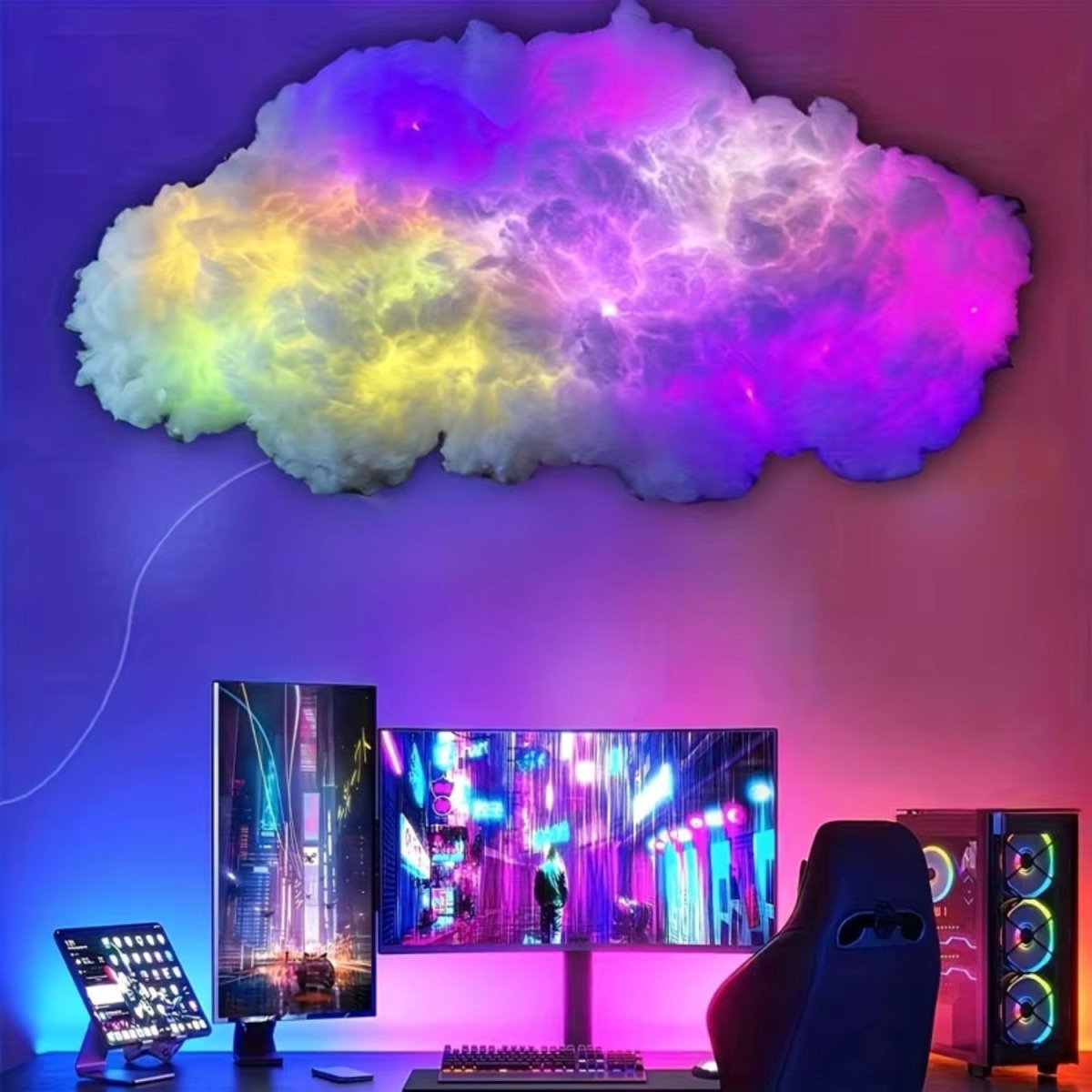 DIY LED Cloud Wall Light - Cloud Wall Light - Wild Eye Vision