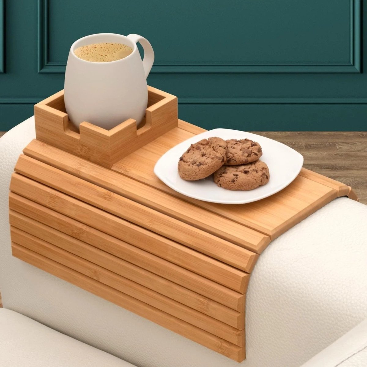 Eco - Friendly Bamboo Couch Tray - Bamboo Couch Tray - Wild Eye Vision