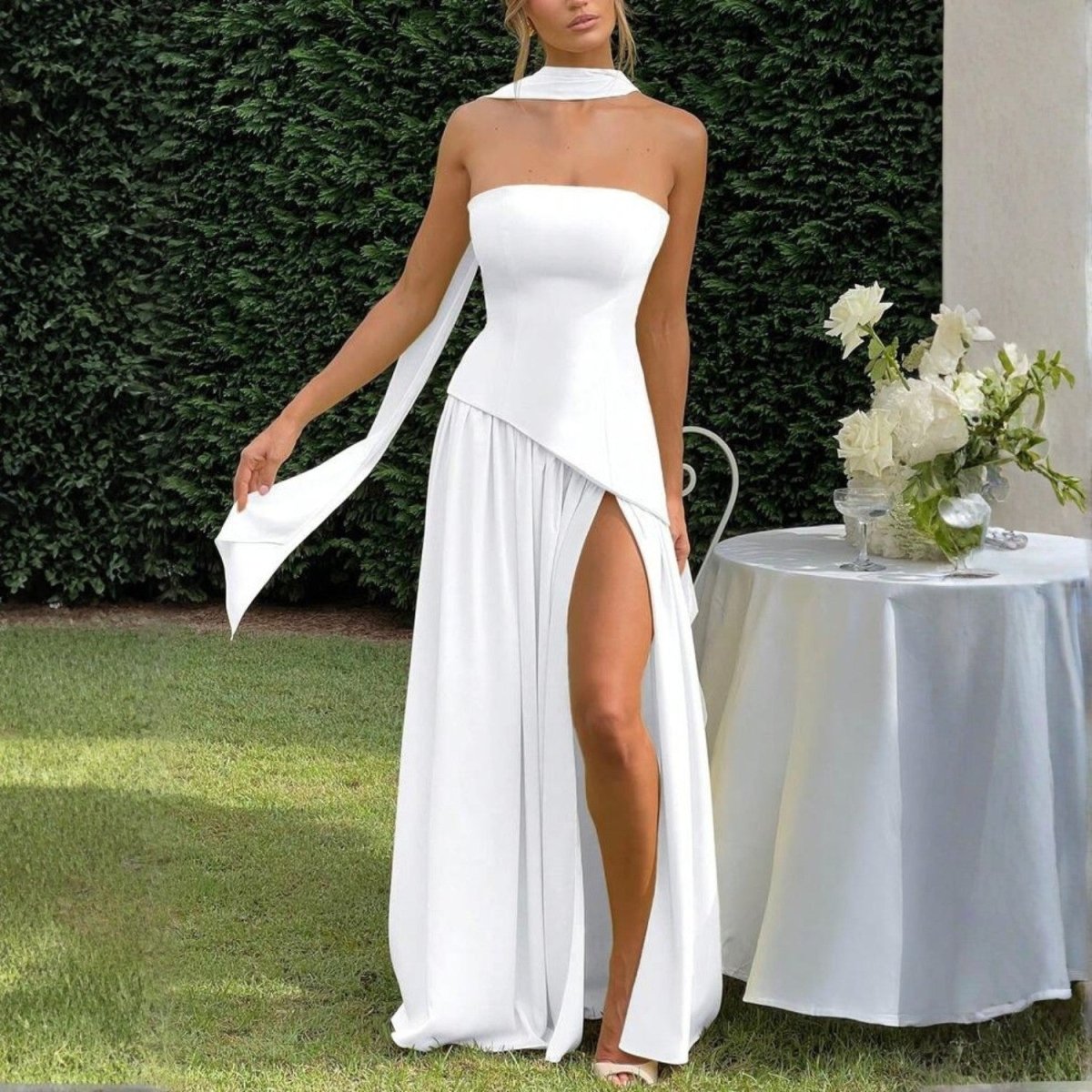 Fitted Bodice Maxi Dress - Maxi Dress - Wild Eye Vision