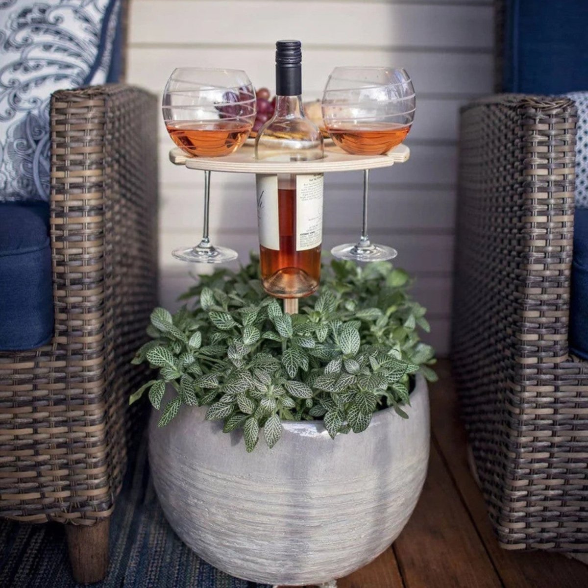 Foldable Picnic Table with Wine Rack - Foldable Picnic Table - Wild Eye Vision
