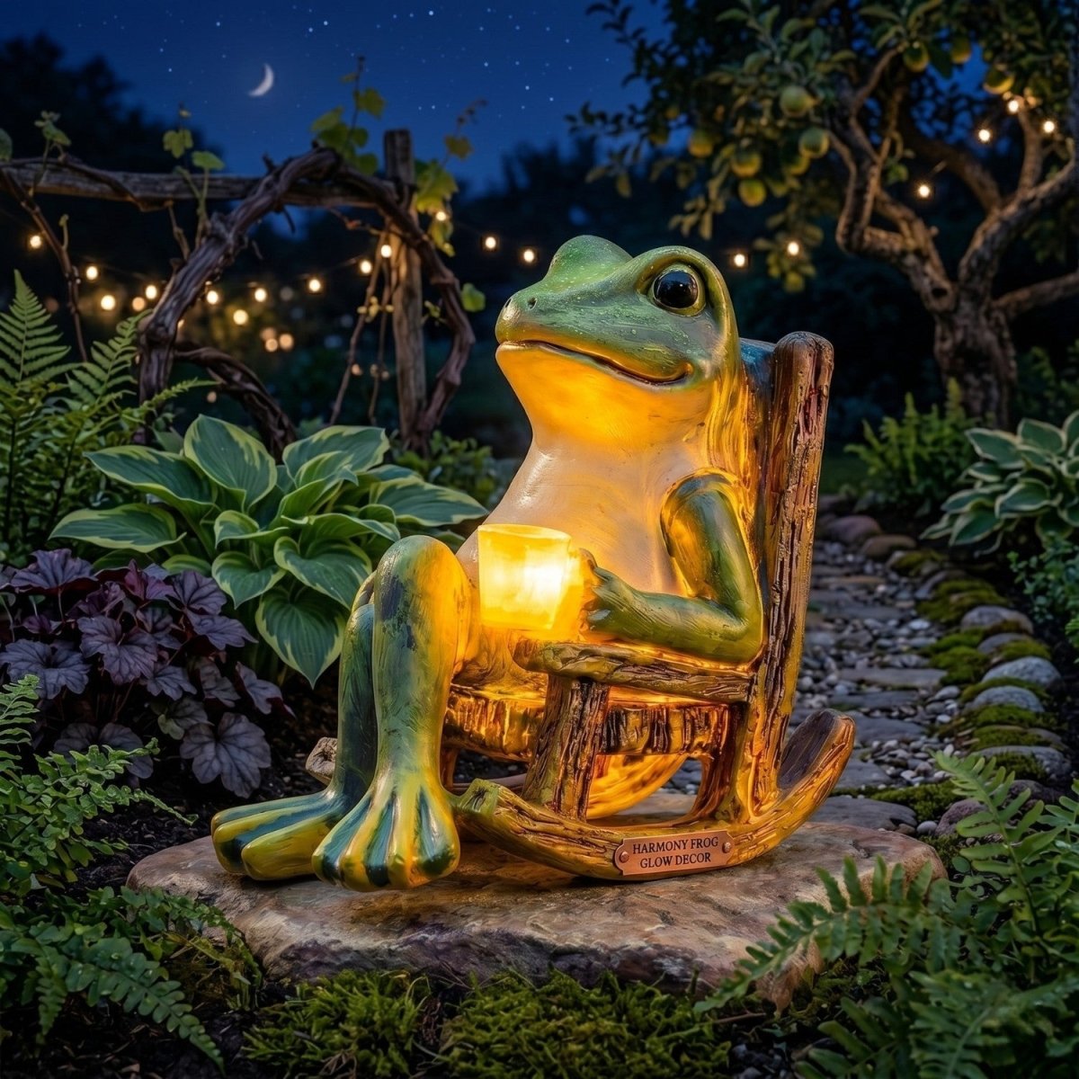 Glowing Garden Frog Lantern - Garden Light - Wild Eye Vision