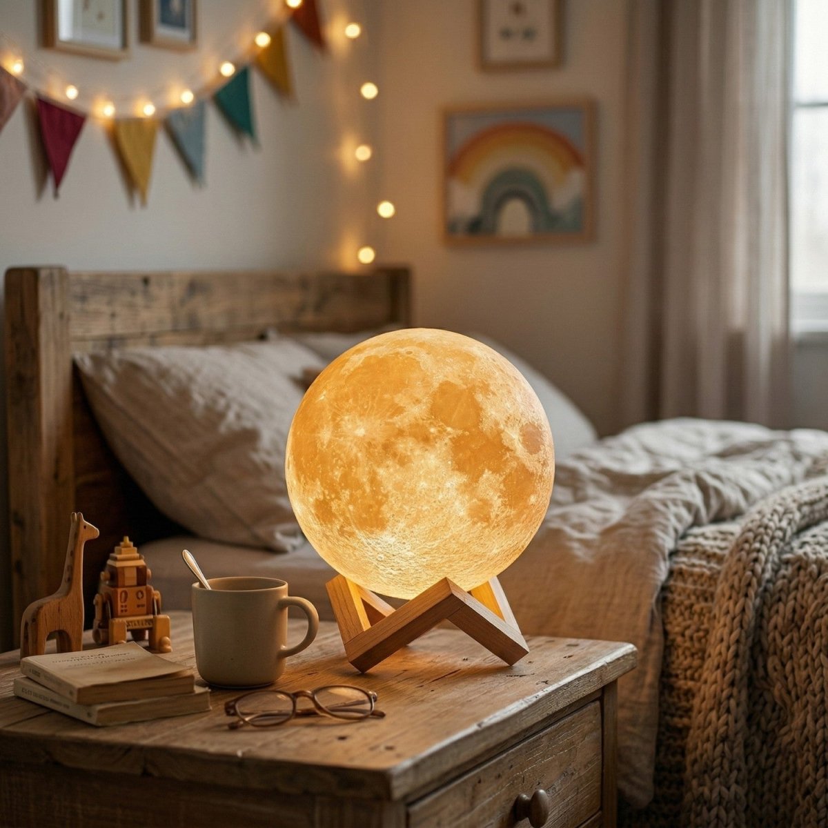 Glowing Moon Table Lamp - Table Lamp - Wild Eye Vision