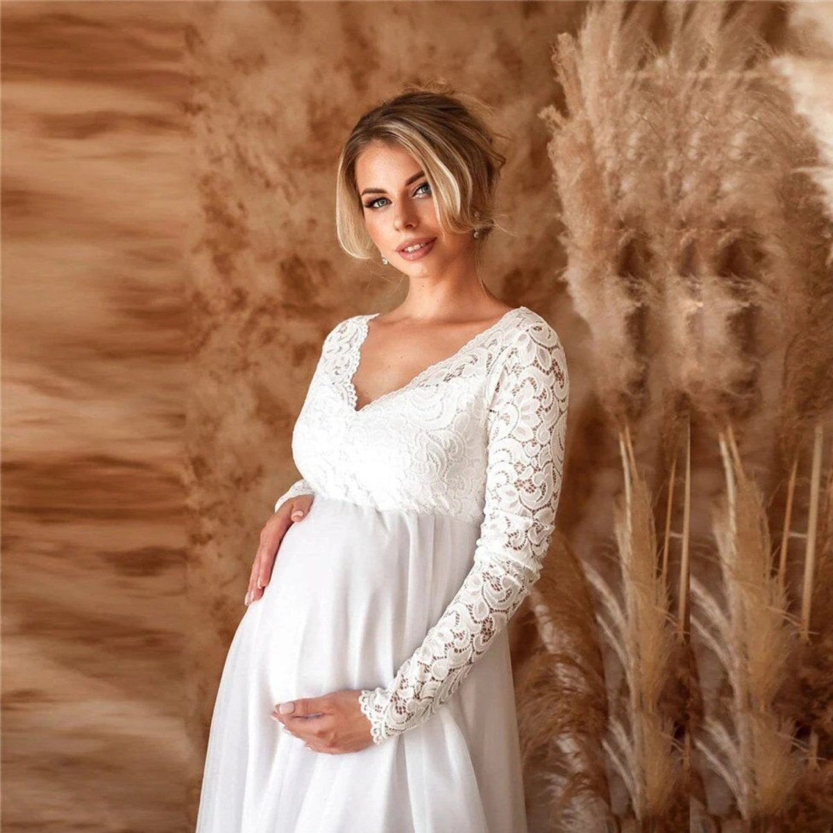 Lace Maternity Maxi Dress - Maxi Dress - Wild Eye Vision
