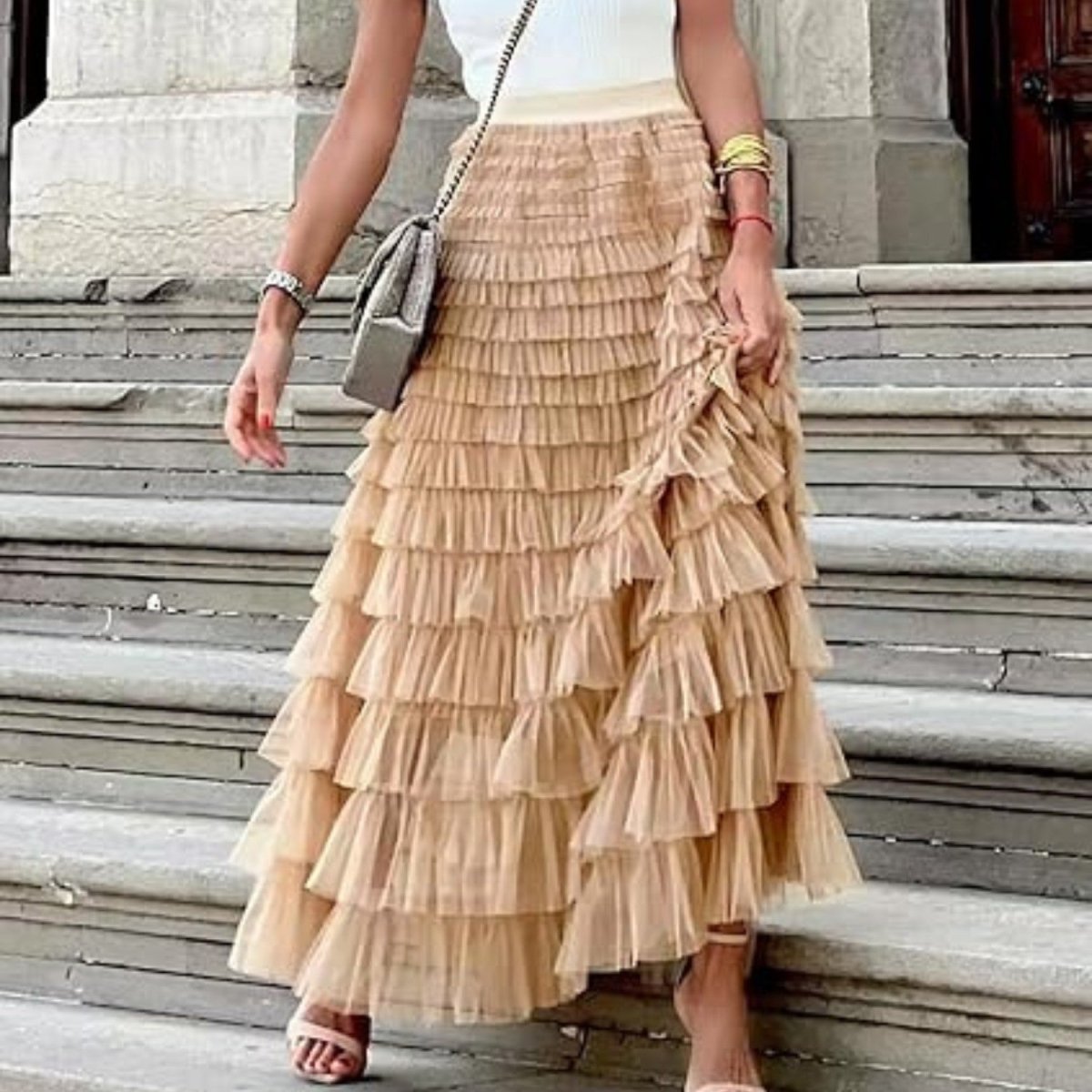 Layered Tulle Maxi Skirt - Skirt - Wild Eye Vision