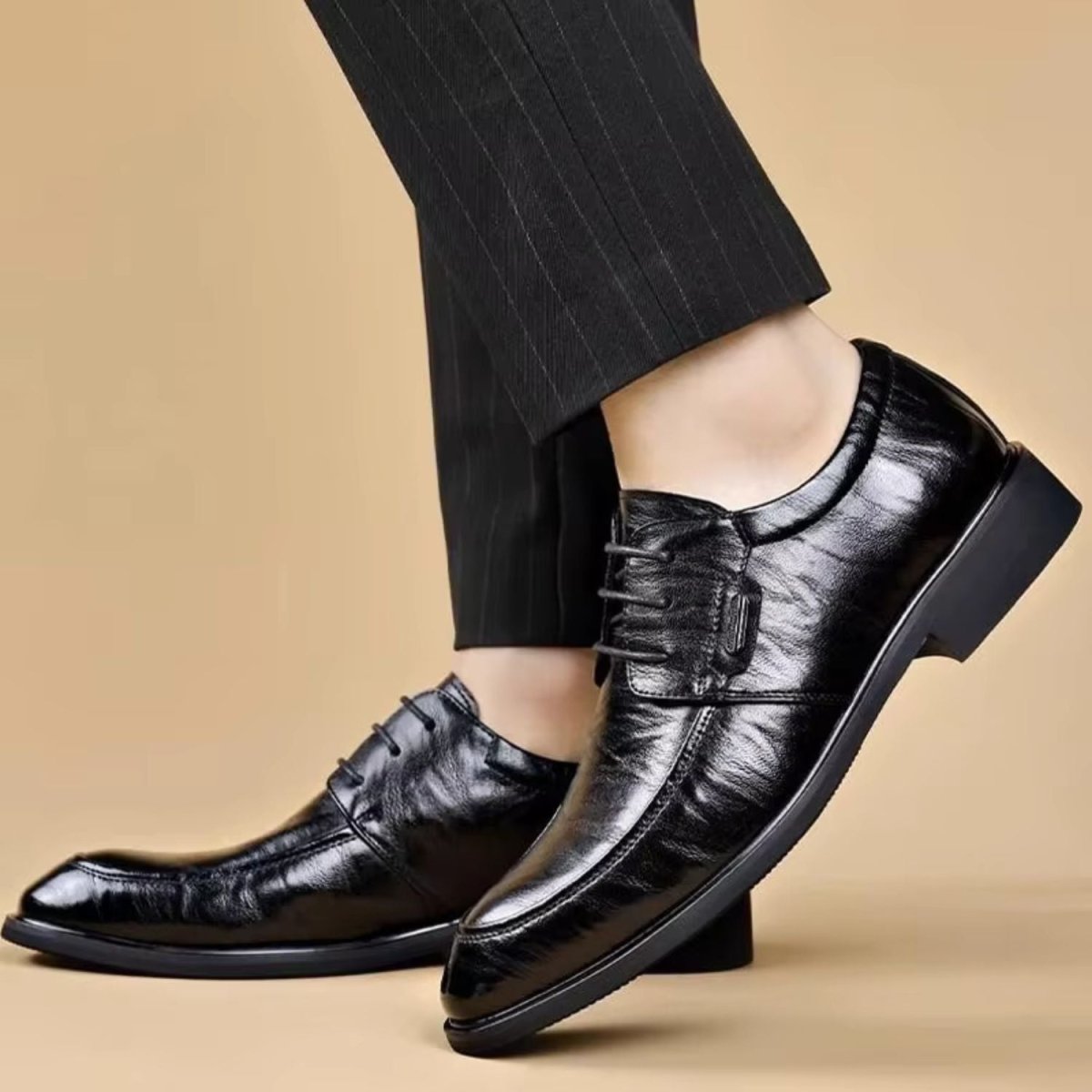 Leather Lace Up Oxford Shoes - Dress Boots - Wild Eye Vision
