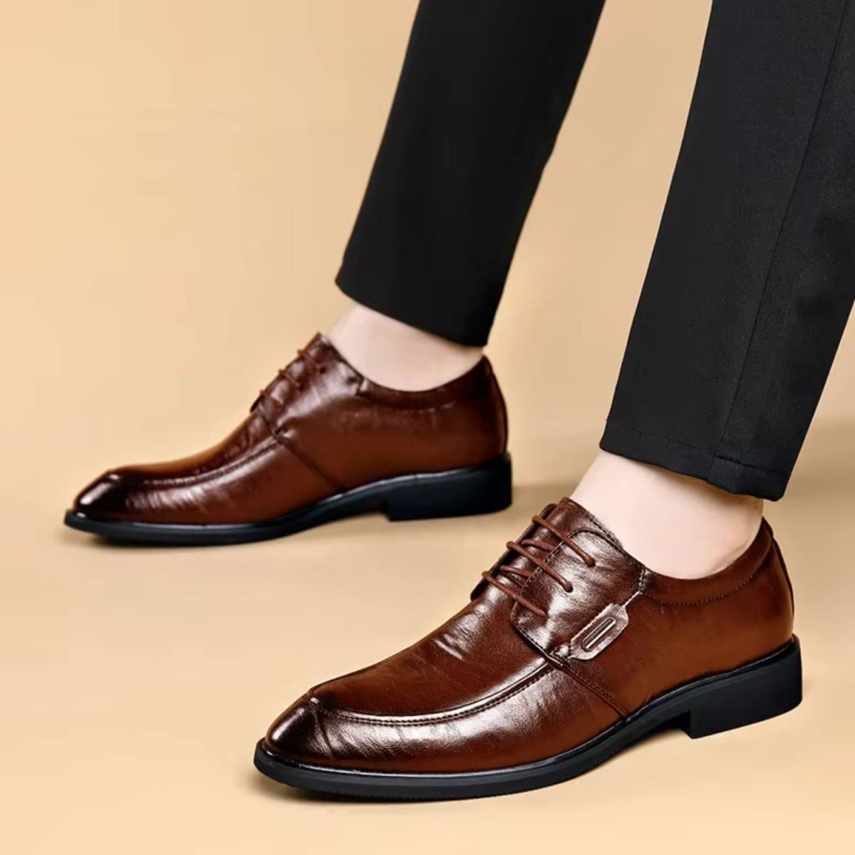 Leather Lace Up Oxford Shoes - Dress Boots - Wild Eye Vision