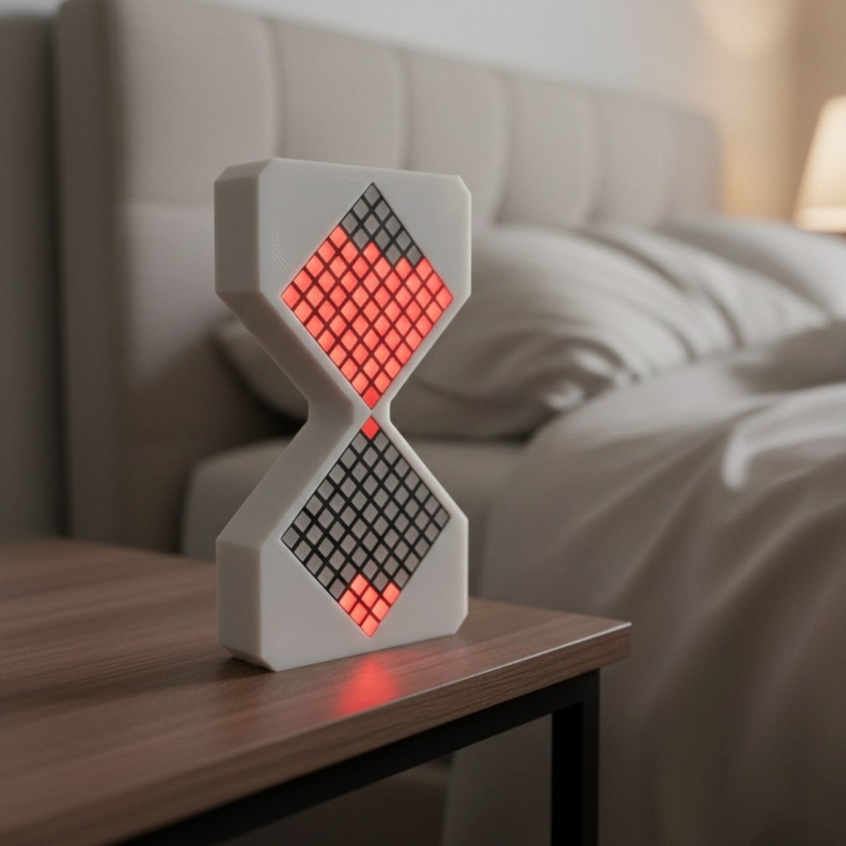 LED Digital Hourglass Clock - LED Digital Clock - Wild Eye Vision