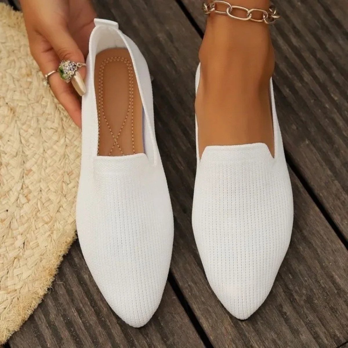 Lightweight Knit Slip On Flats - Orthopedic Slippers - Wild Eye Vision