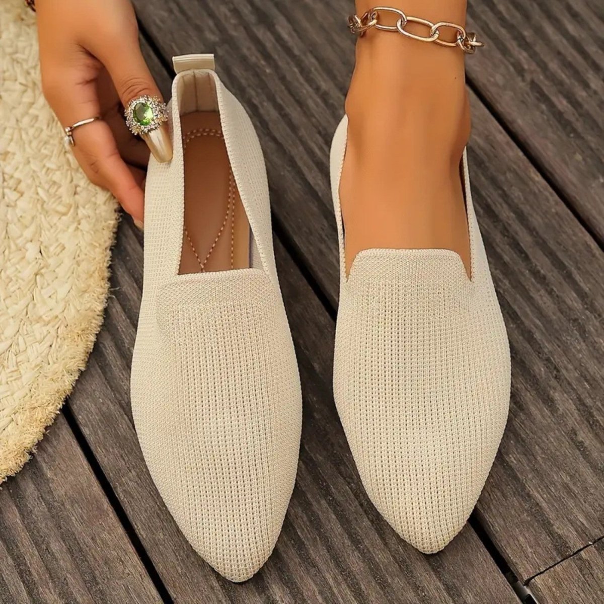 Lightweight Knit Slip On Flats - Orthopedic Slippers - Wild Eye Vision