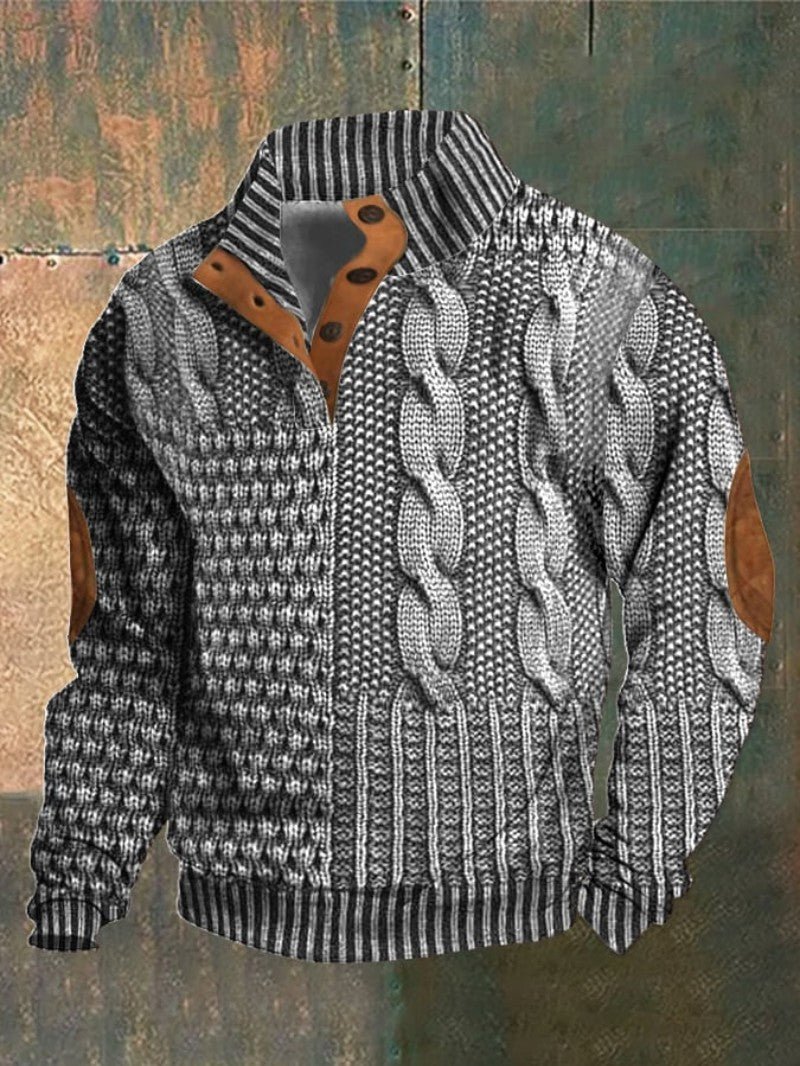 Men’s Classic Winter Knit Jumper - Men Jumper - Wild Eye Vision