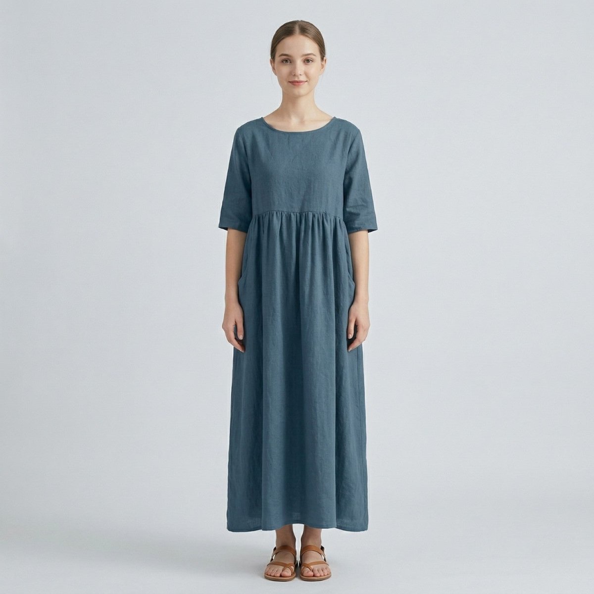 Relaxed Cotton Summer Maxi Dress - Maxi Dress - Wild Eye Vision