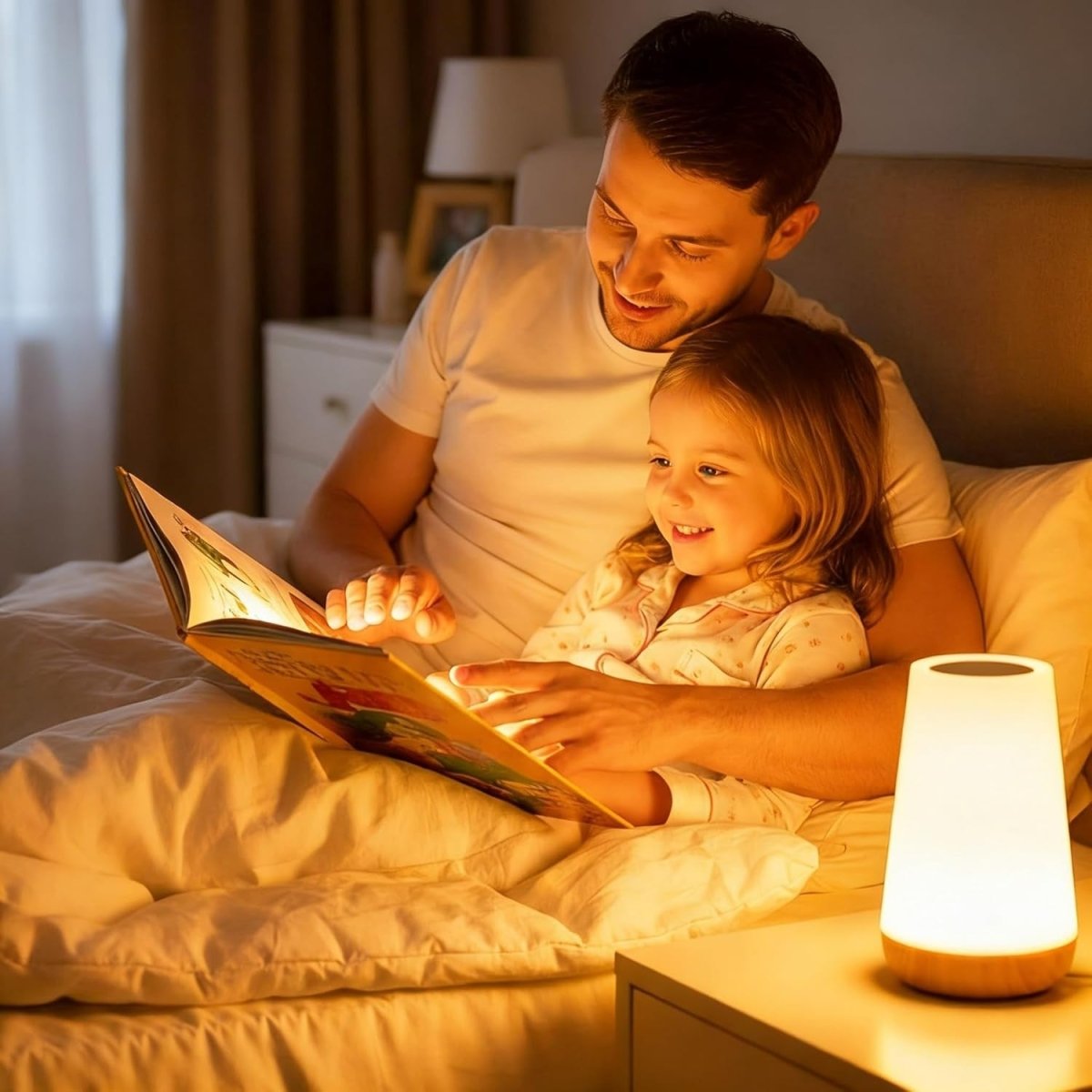 RGB Touch Table Lamp Light - Bedside Lamp - Wild Eye Vision