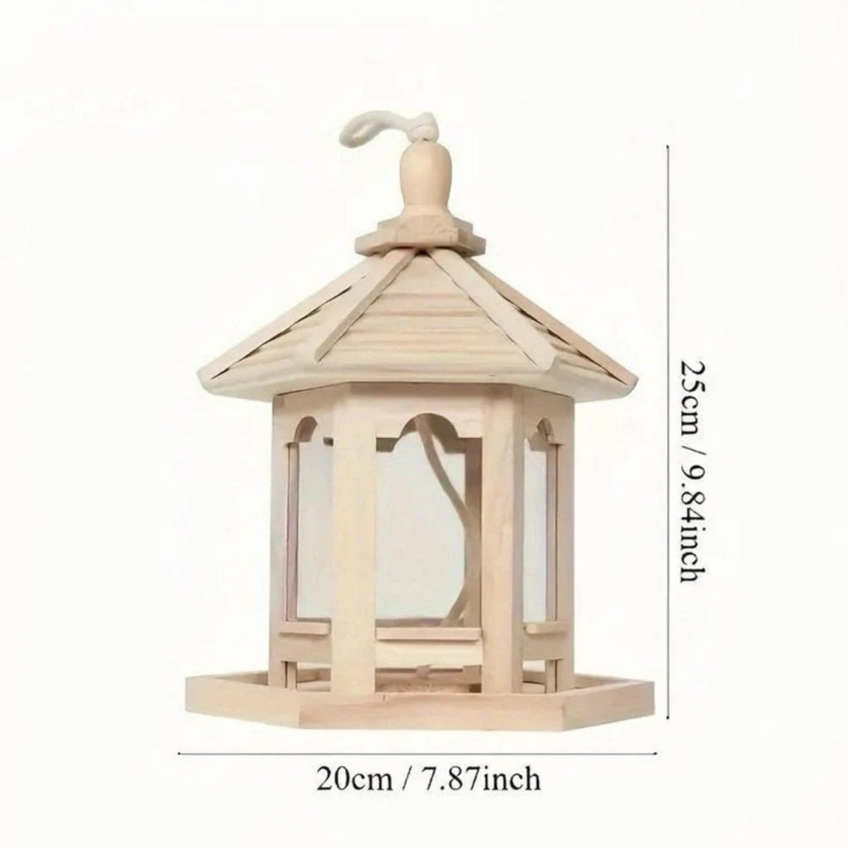Rustic Wooden Birdhouse with Water System - Bird House - Wild Eye Vision