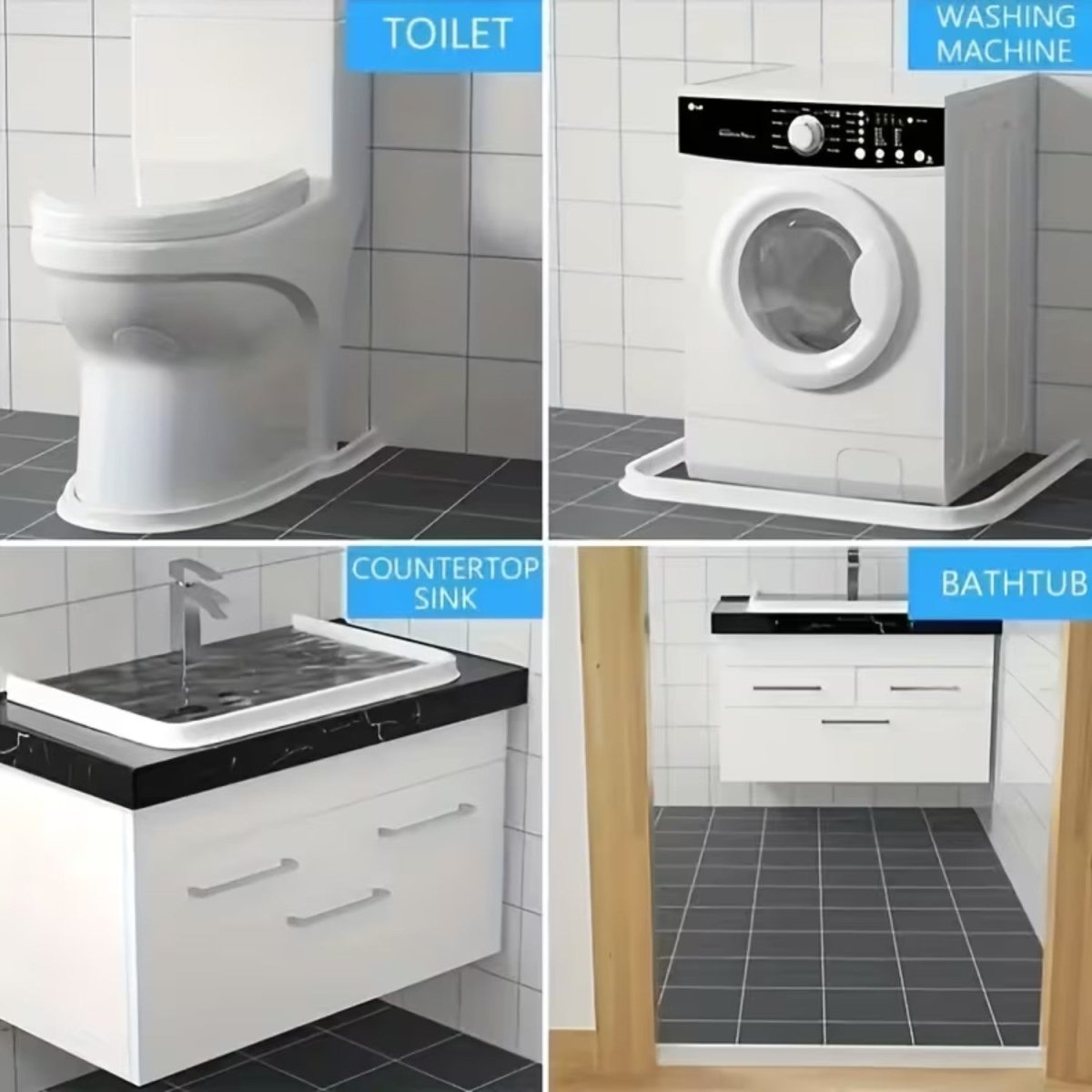 Shower Water Retention Barrier - Water Retention Barrier - Wild Eye Vision