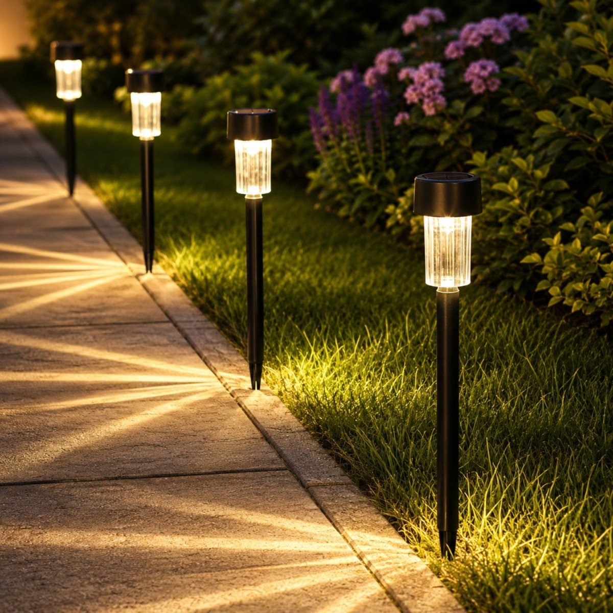 Solar LED Garden Path Lights - Garden Lights Outdoor - Wild Eye Vision