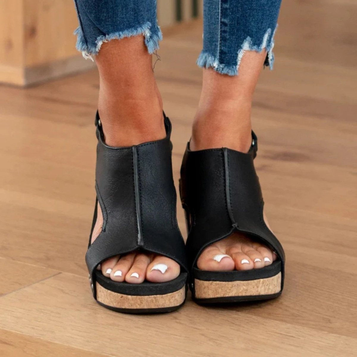 Supportive Wedge Comfort Sandals - Orthopedic Sandals - Wild Eye Vision