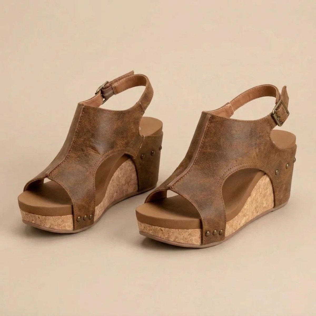 Supportive Wedge Comfort Sandals - Orthopedic Sandals - Wild Eye Vision