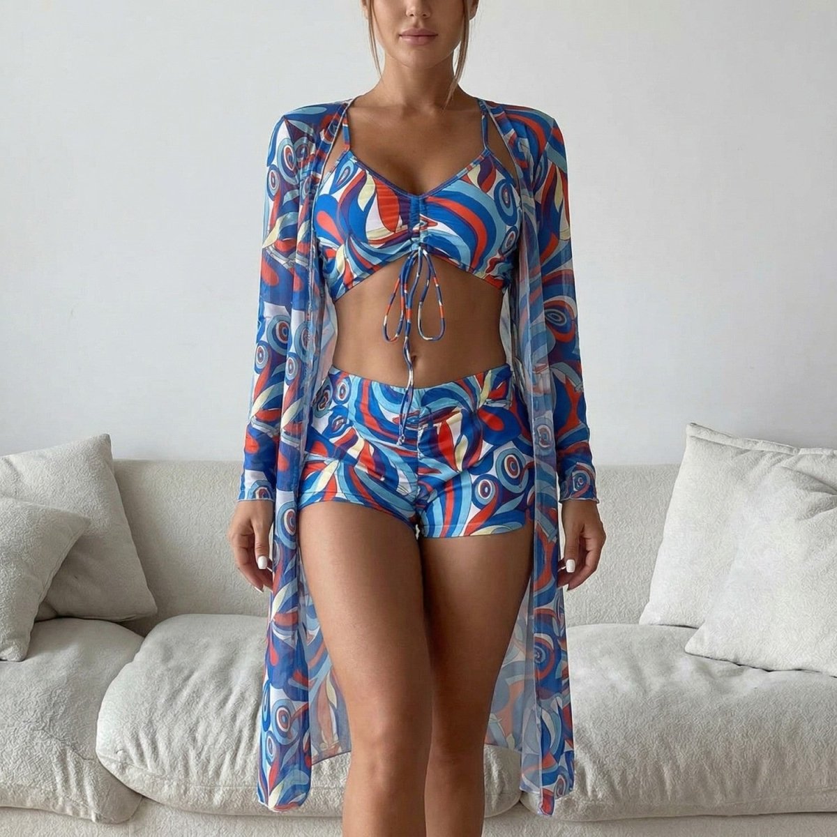 Three Piece Bikini Set - Bikini Set - Wild Eye Vision