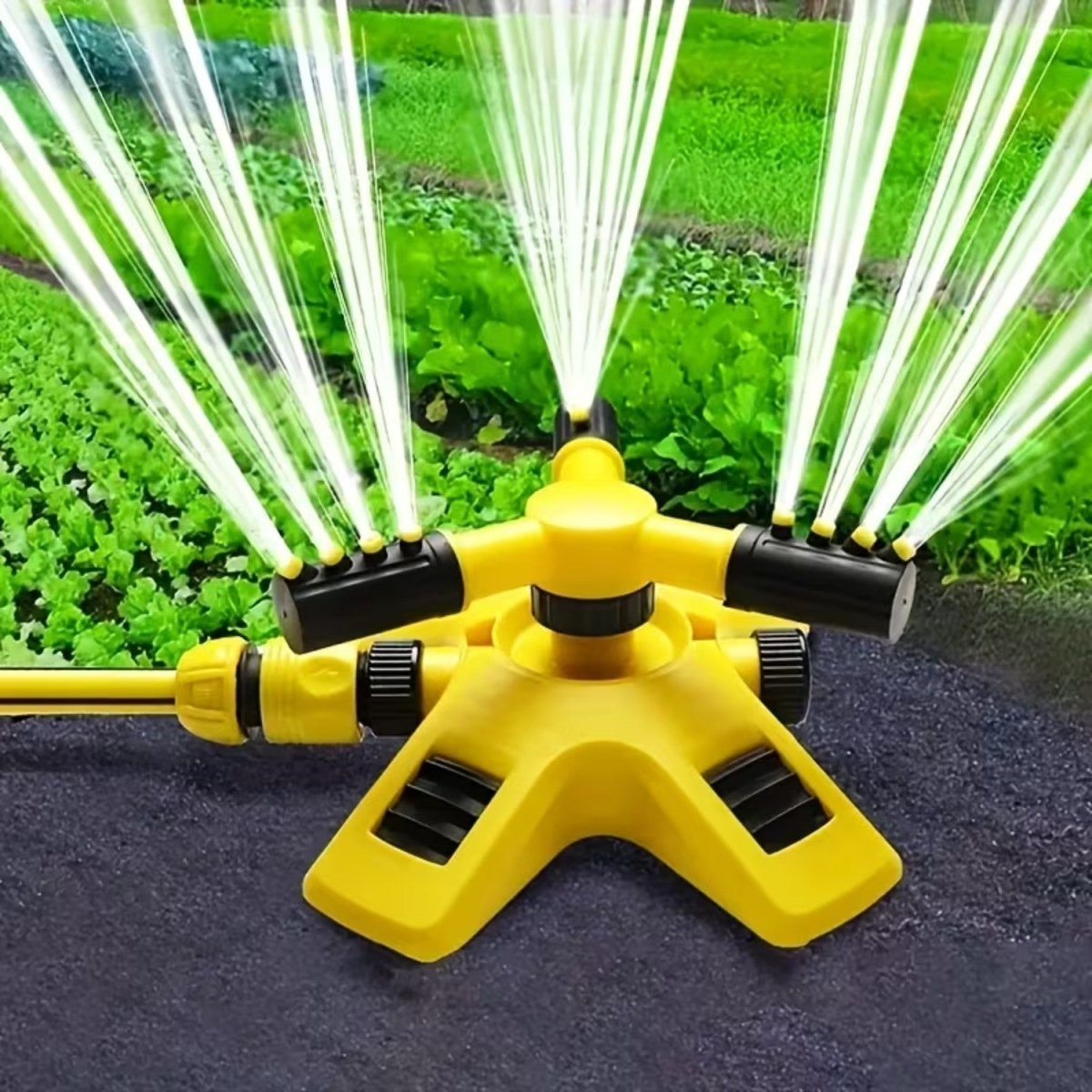 Triple Nozzle Lawn Water Sprinkler - Garden Sprayer - Wild Eye Vision
