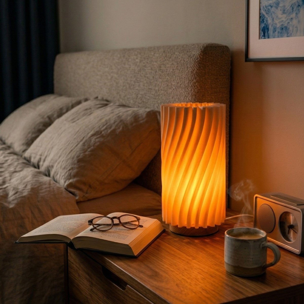 Twisted Glow Table Lamp - Table Lamp - Wild Eye Vision