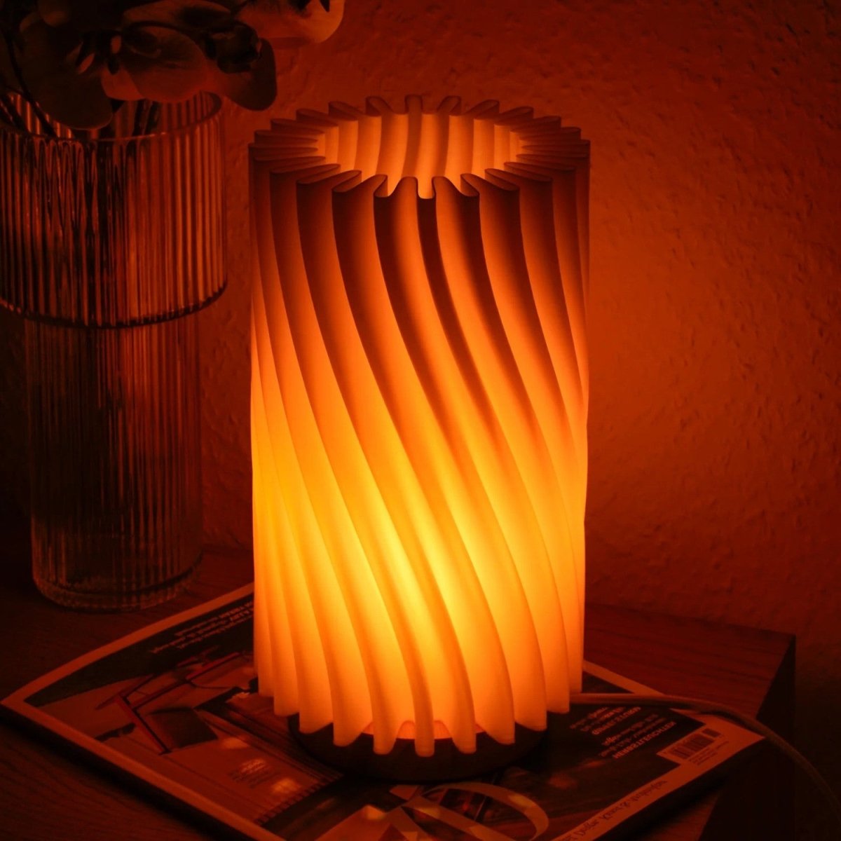 Twisted Glow Table Lamp - Table Lamp - Wild Eye Vision