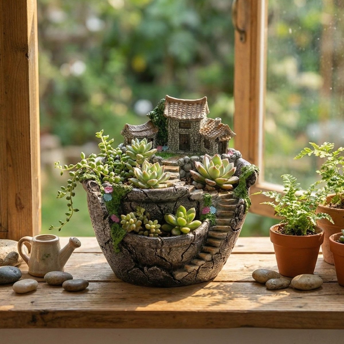 Vintage Three - Compartment Planter for Plants - Flowerpot - Wild Eye Vision