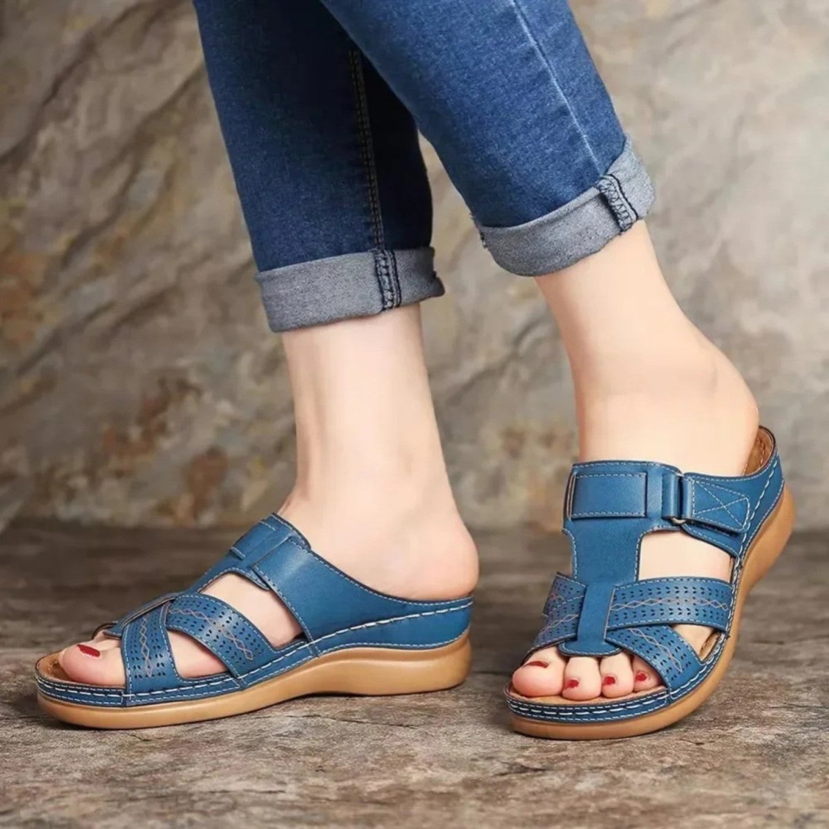 Wedge Arch Support Sandals - Orthopedic Sandals - Wild Eye Vision