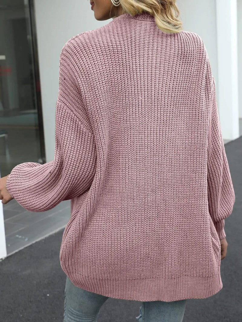 Women's Casual Chunky Knit Cardigan - Women Knit Cardigan - Wild Eye Vision