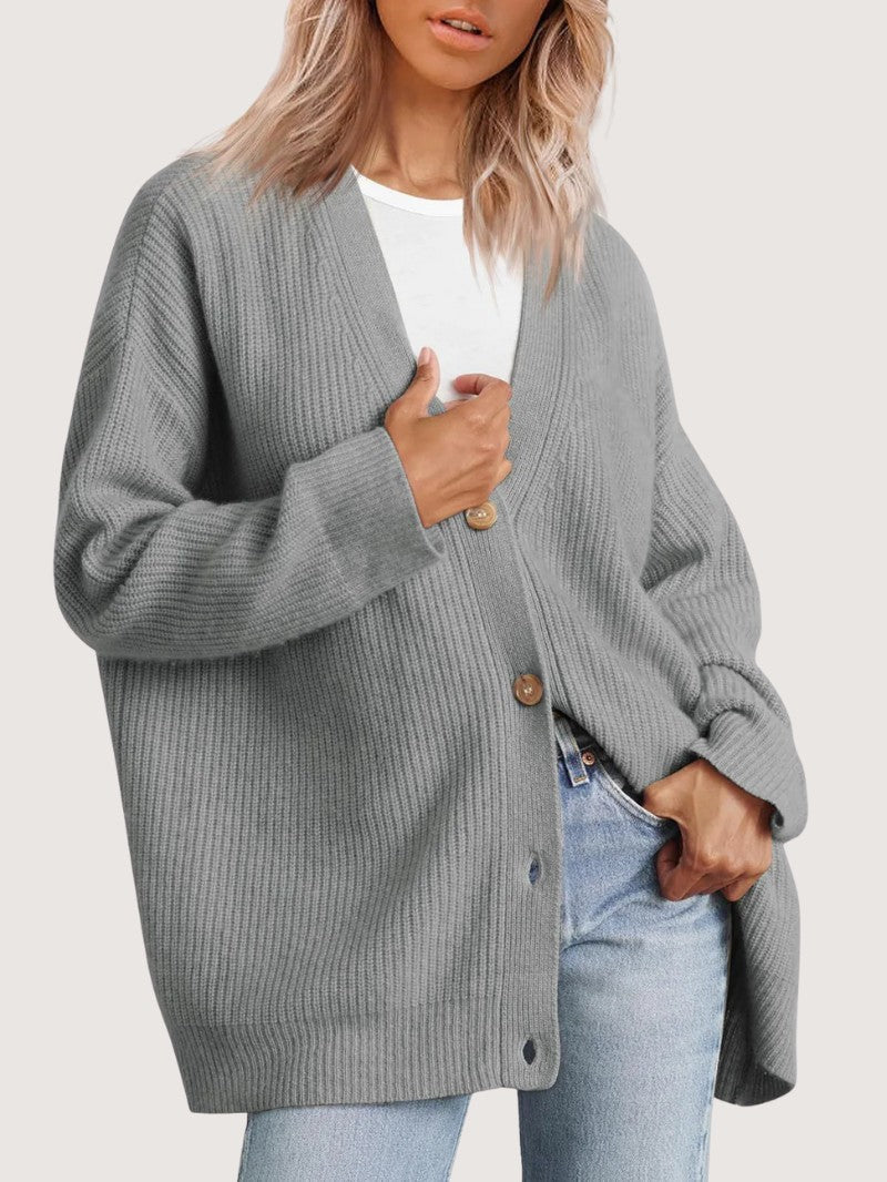 Women's Classic Button - Up Knit Cardigan - Women Knit Cardigan - Wild Eye Vision