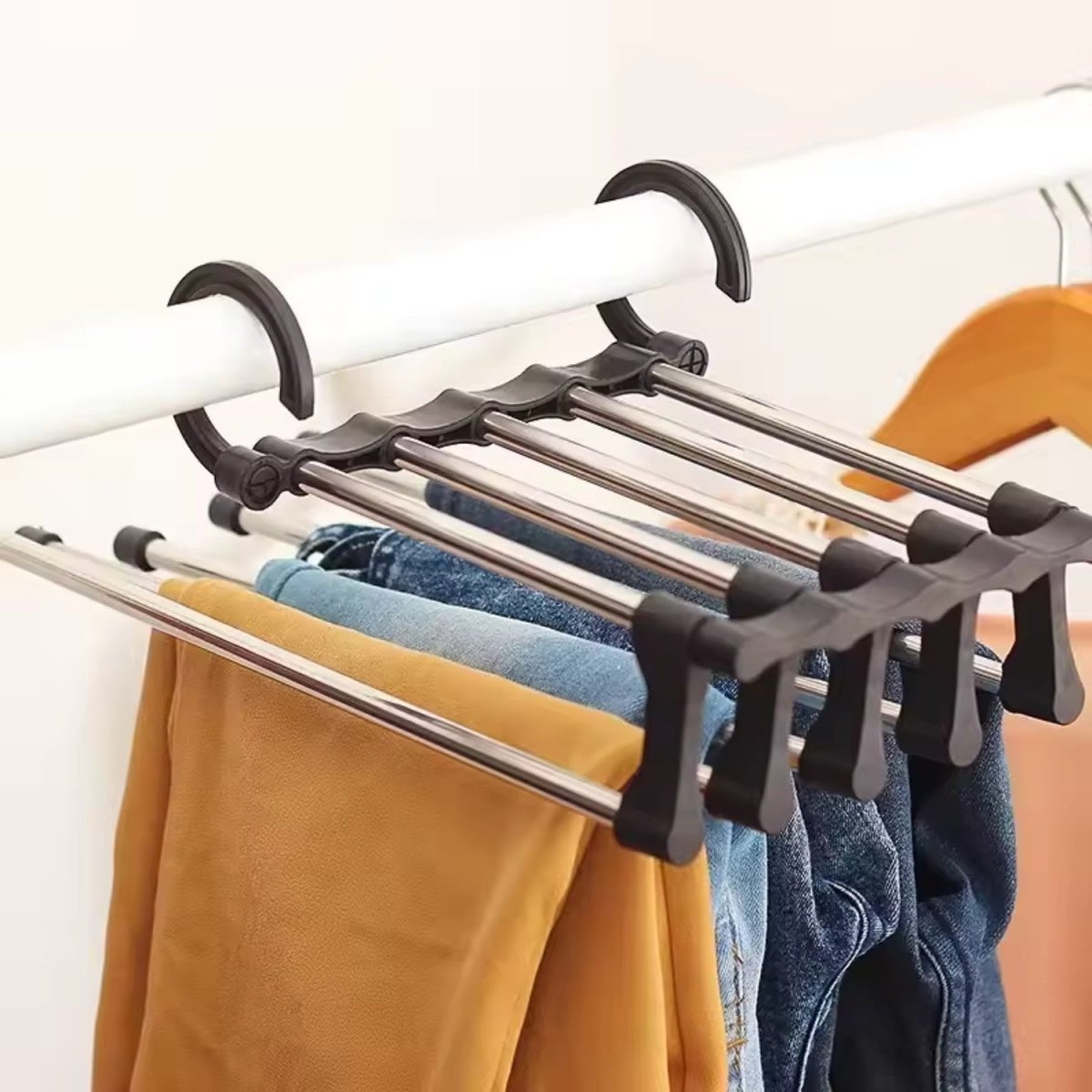 5 - in - 1 Foldable Clothes Hanger - Clothes Hanger - Wild Eye Vision