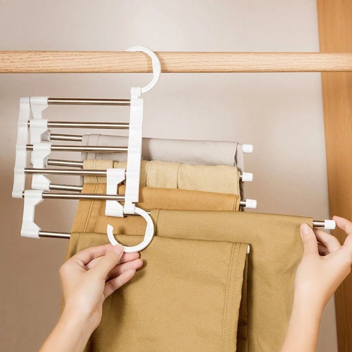 5 - in - 1 Foldable Clothes Hanger - Clothes Hanger - Wild Eye Vision