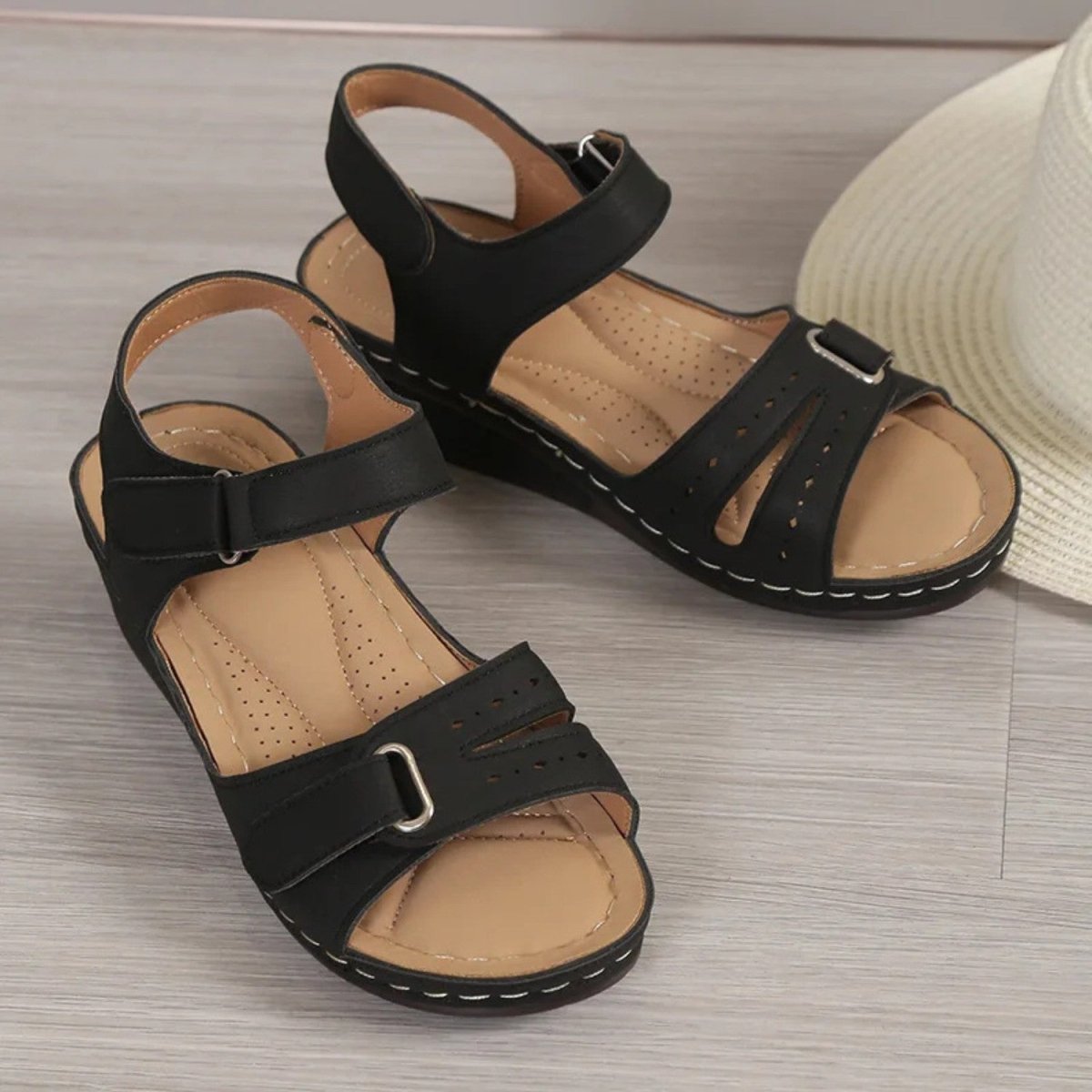 Adjustable Comfort Wedge Sandals - Orthopedic Sandals - Wild Eye Vision