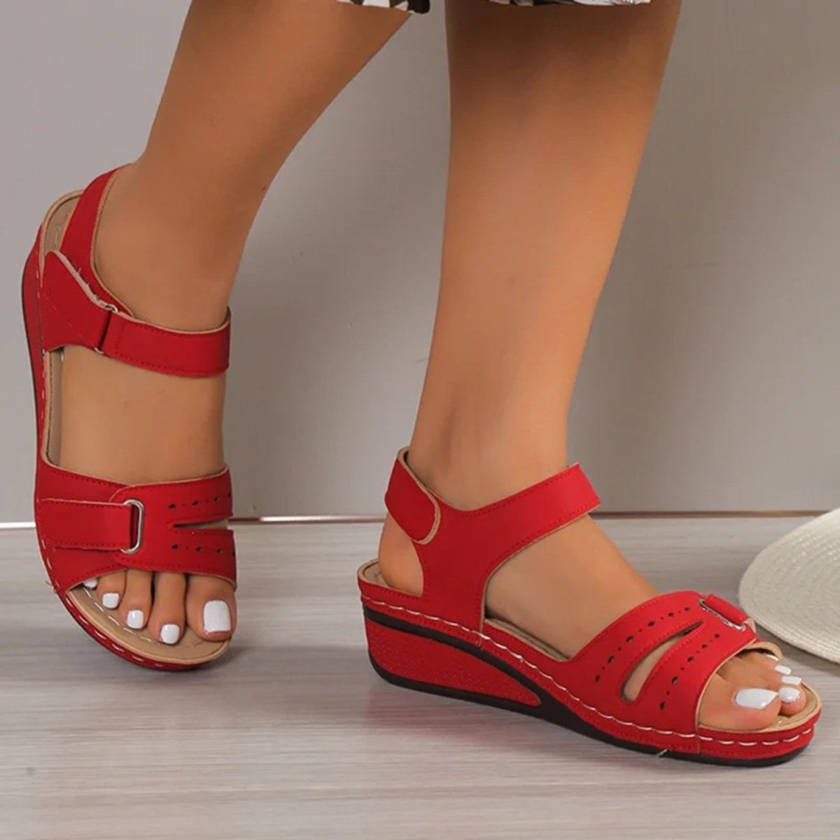 Adjustable Comfort Wedge Sandals - Orthopedic Sandals - Wild Eye Vision