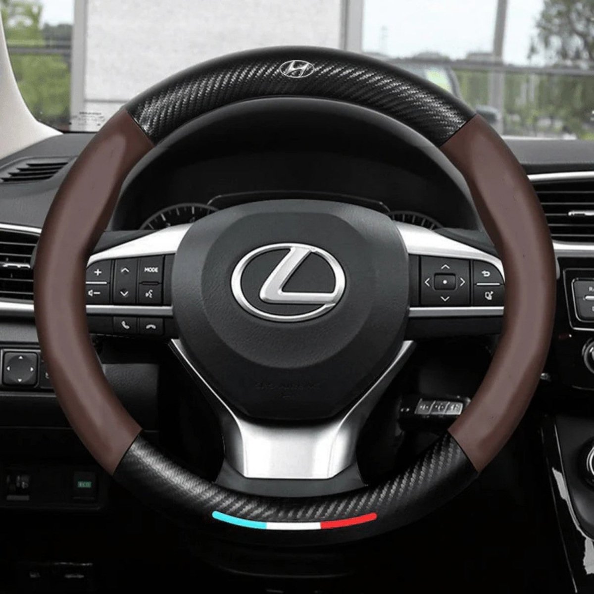Breathable Anti - Slip Steering Wheel Cover for Comfort - Steering Wheel Cover - Wild Eye Vision