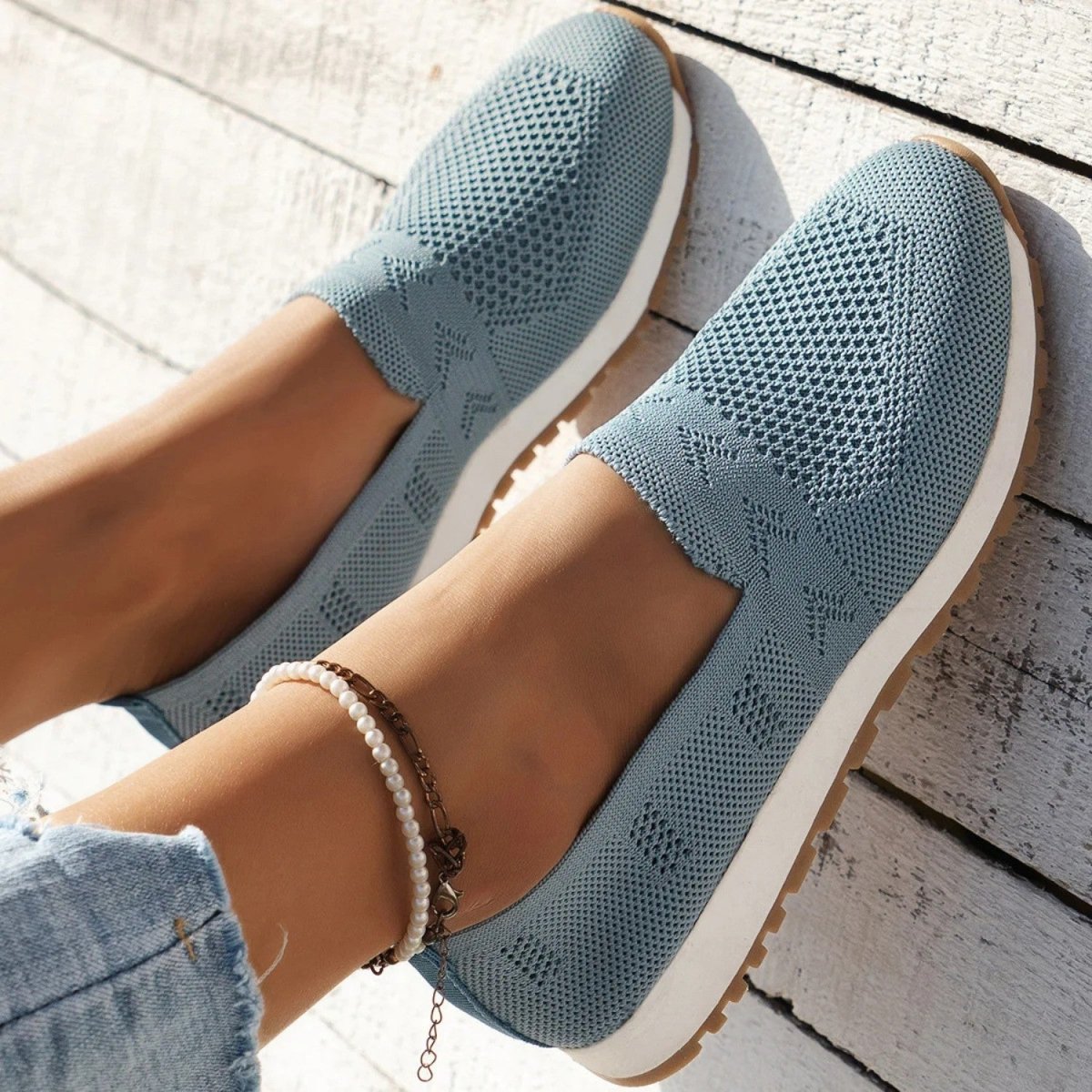 Breathable Knit Comfort Slip Ons - Orthopedic Slippers - Wild Eye Vision