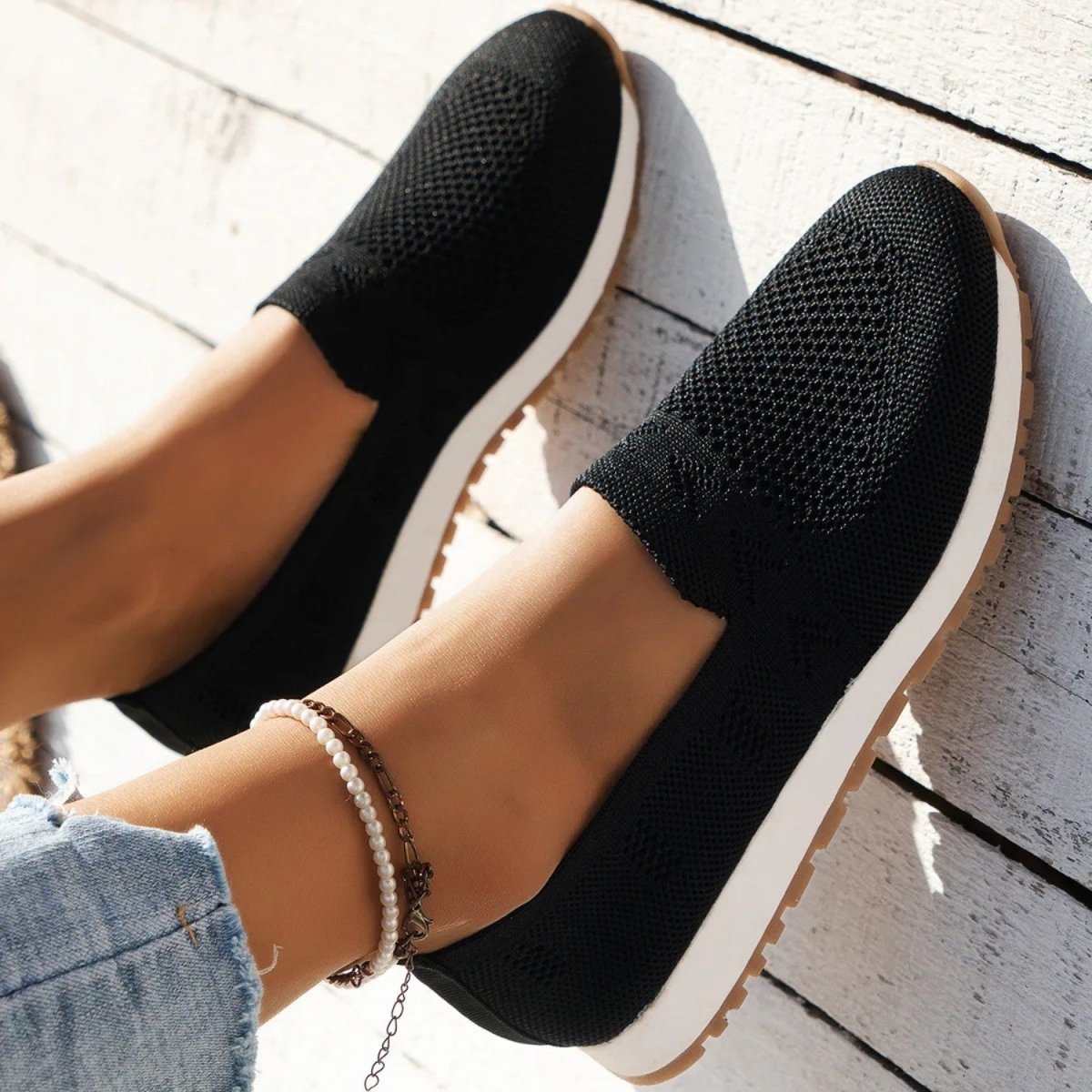 Breathable Knit Comfort Slip Ons - Orthopedic Slippers - Wild Eye Vision
