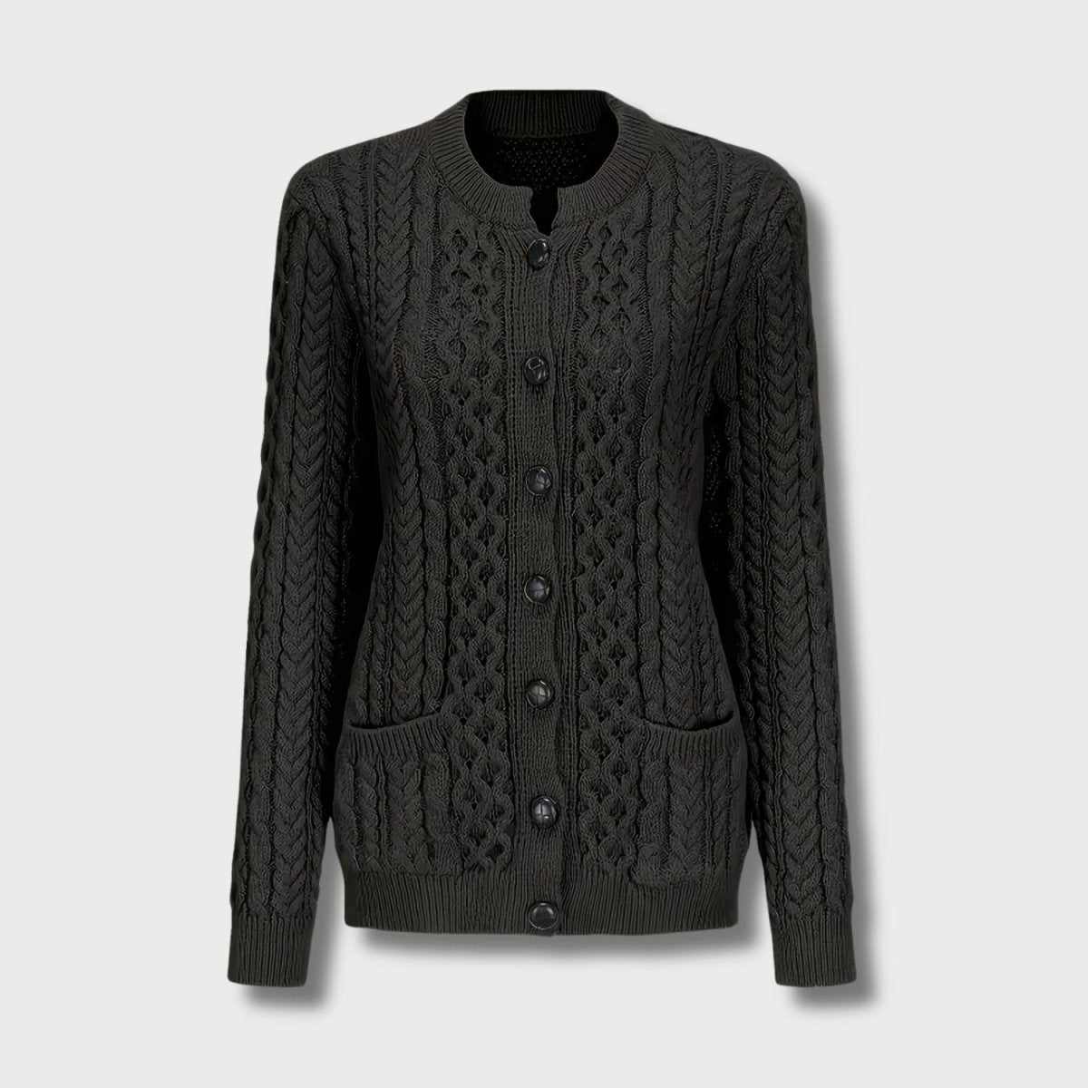 Cable Knit Button Cardigan - Women Knit Cardigan - Wild Eye Vision