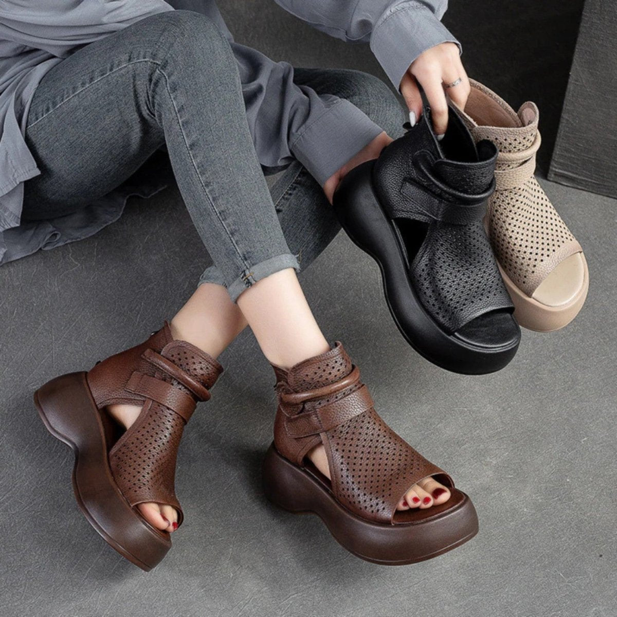 Chunky Comfort Support Sandals - Orthopedic Sandals - Wild Eye Vision