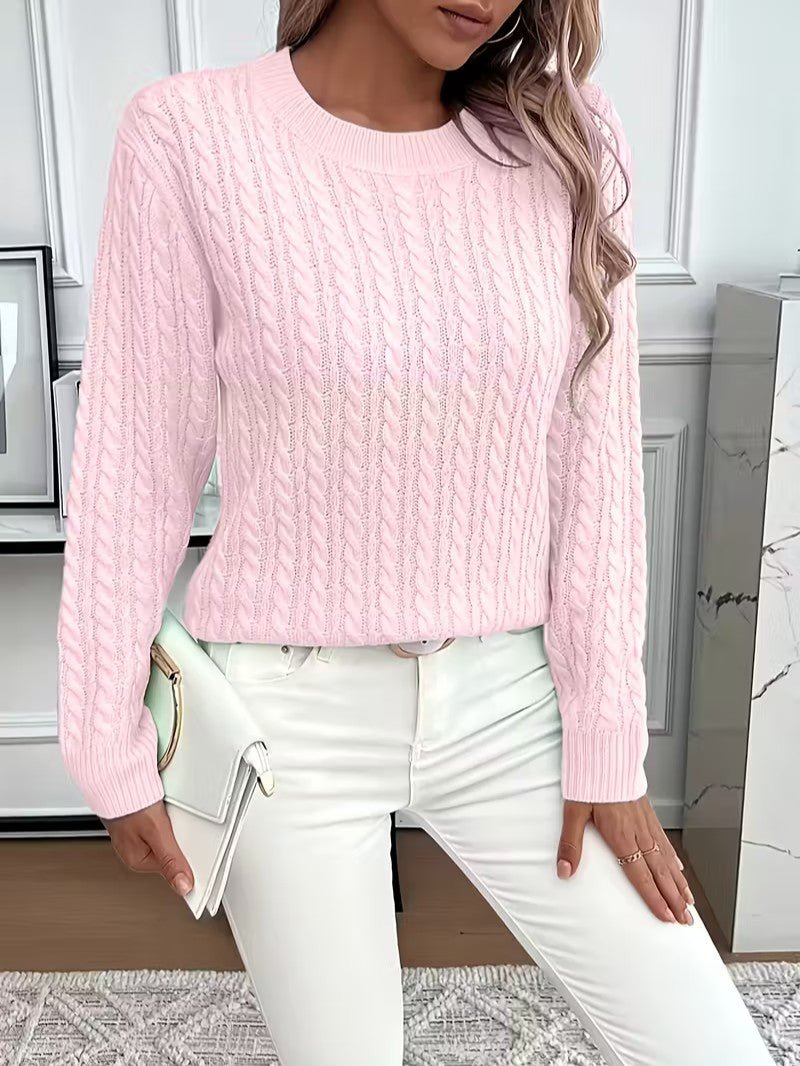 Classic Cable Knit Jumper - Women Knitted Jumper - Wild Eye Vision