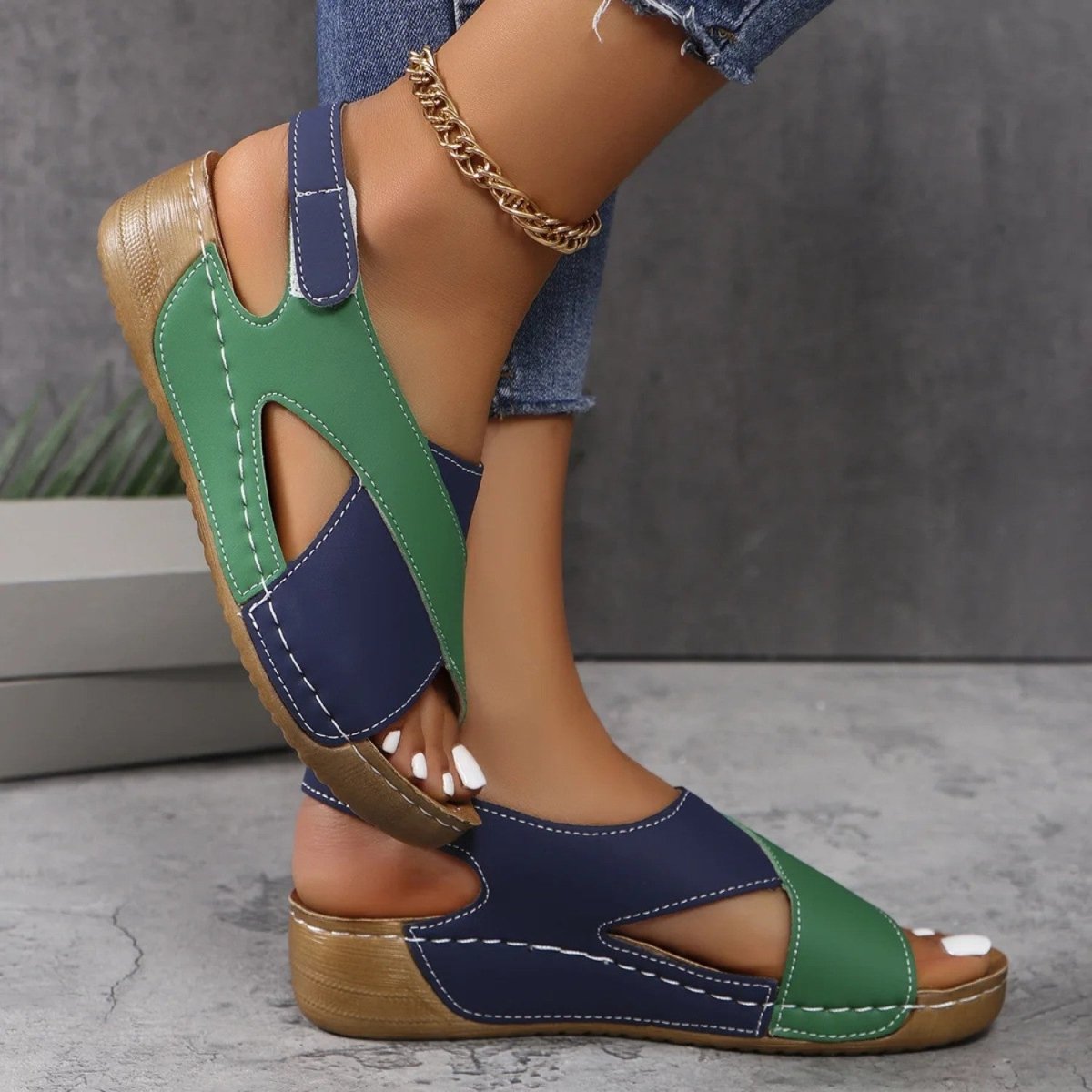 Comfortable Adjustable Wedge Sandals - Sandals - Wild Eye Vision